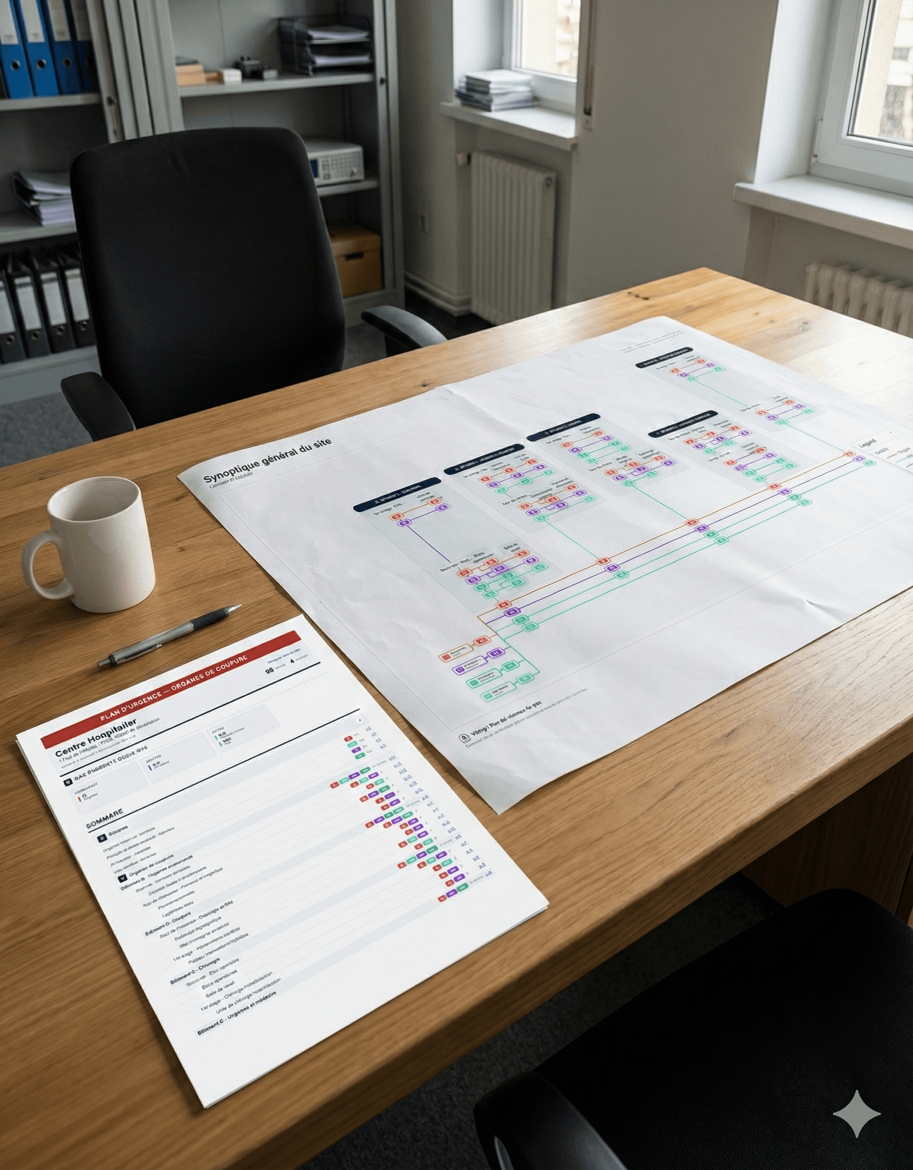 PDF VMap affiché dans un local technique